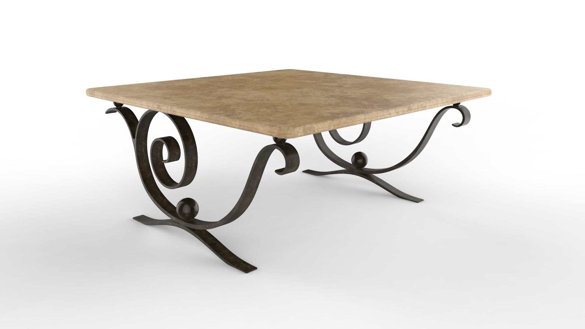 Coffee Table Aegean 3D model_7