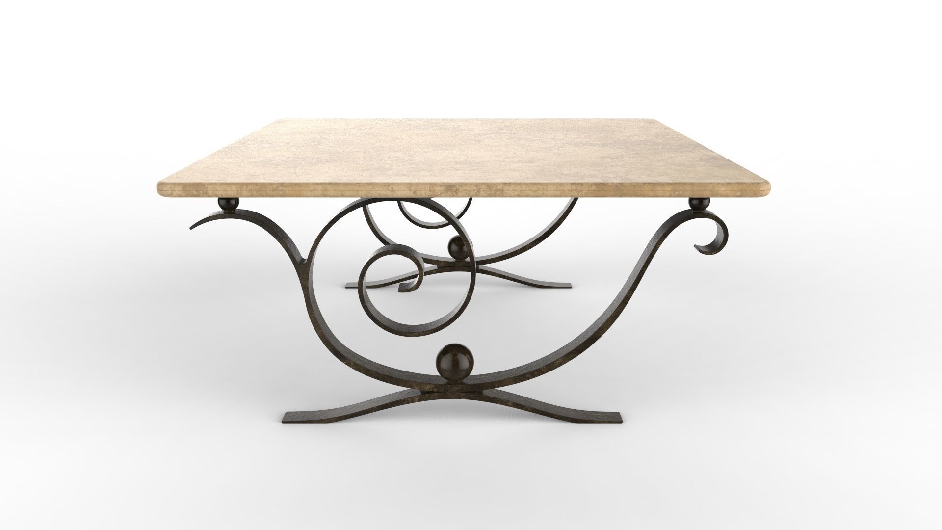 Coffee Table Aegean 3D model_8