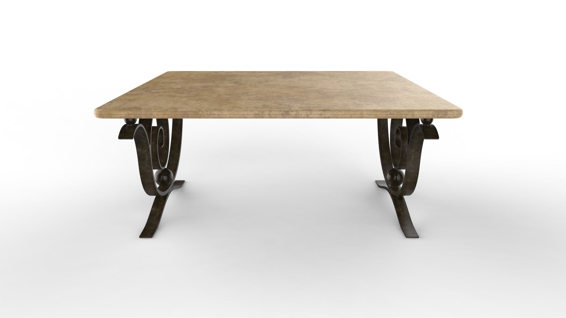 Coffee Table Aegean 3D model_2