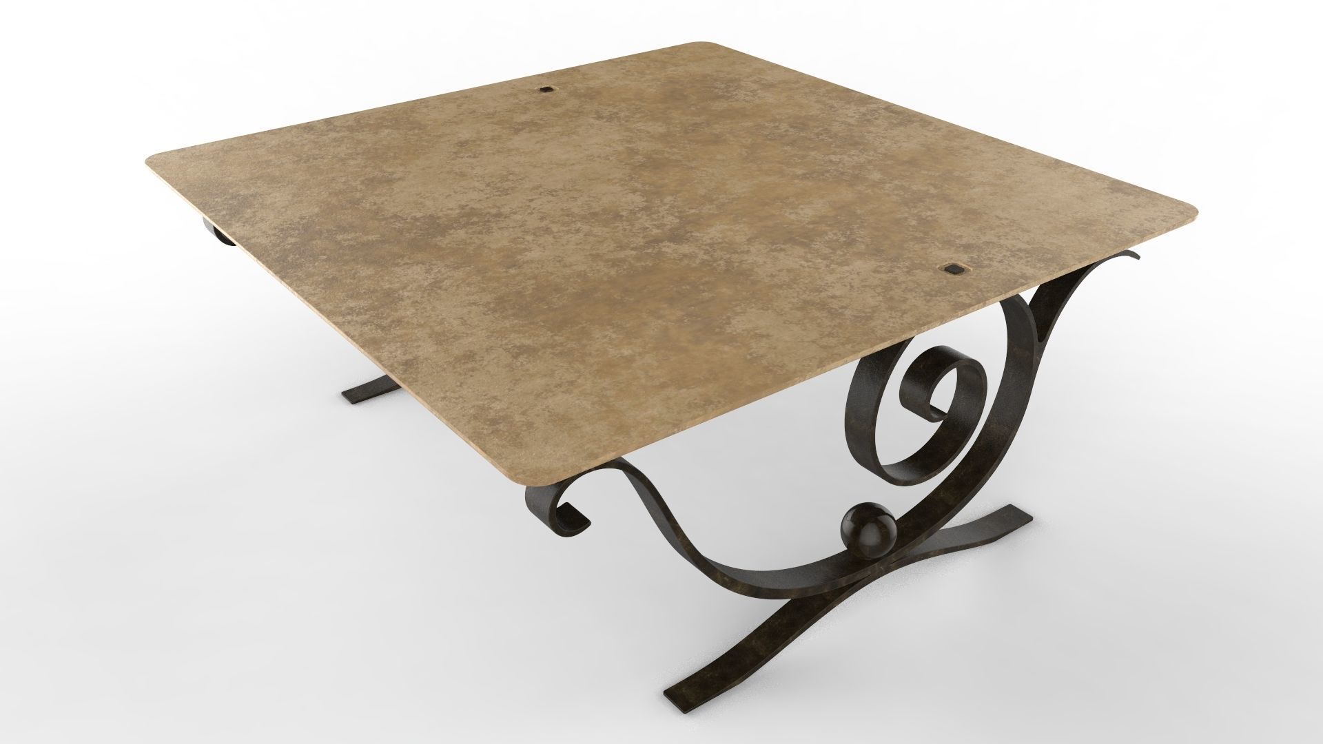 Coffee Table Aegean 3D model_14