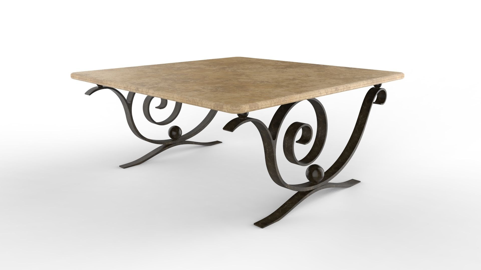 Coffee Table Aegean 3D model_9