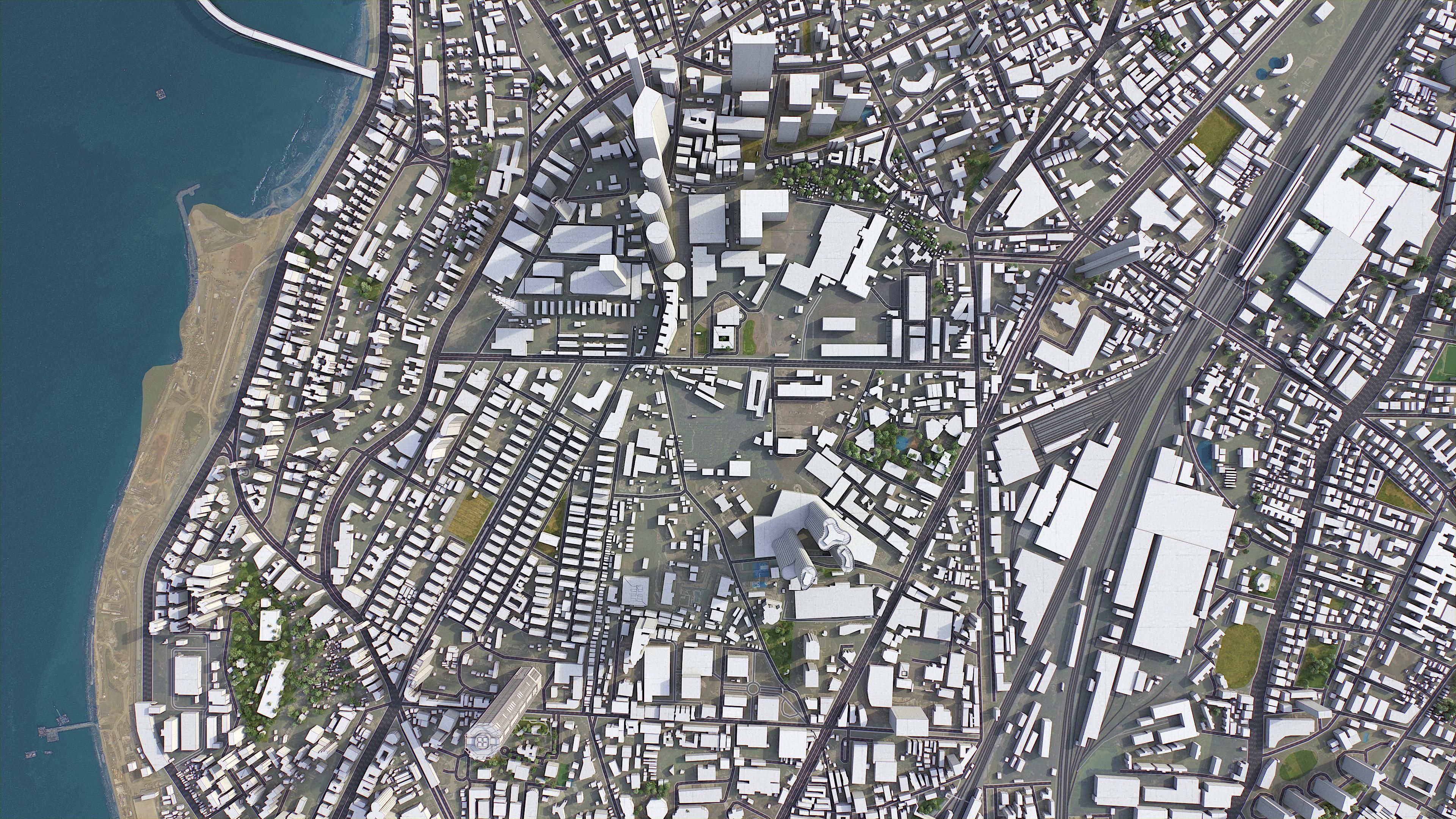 Mumbai - 3D City Model Low-poly 3D model_7