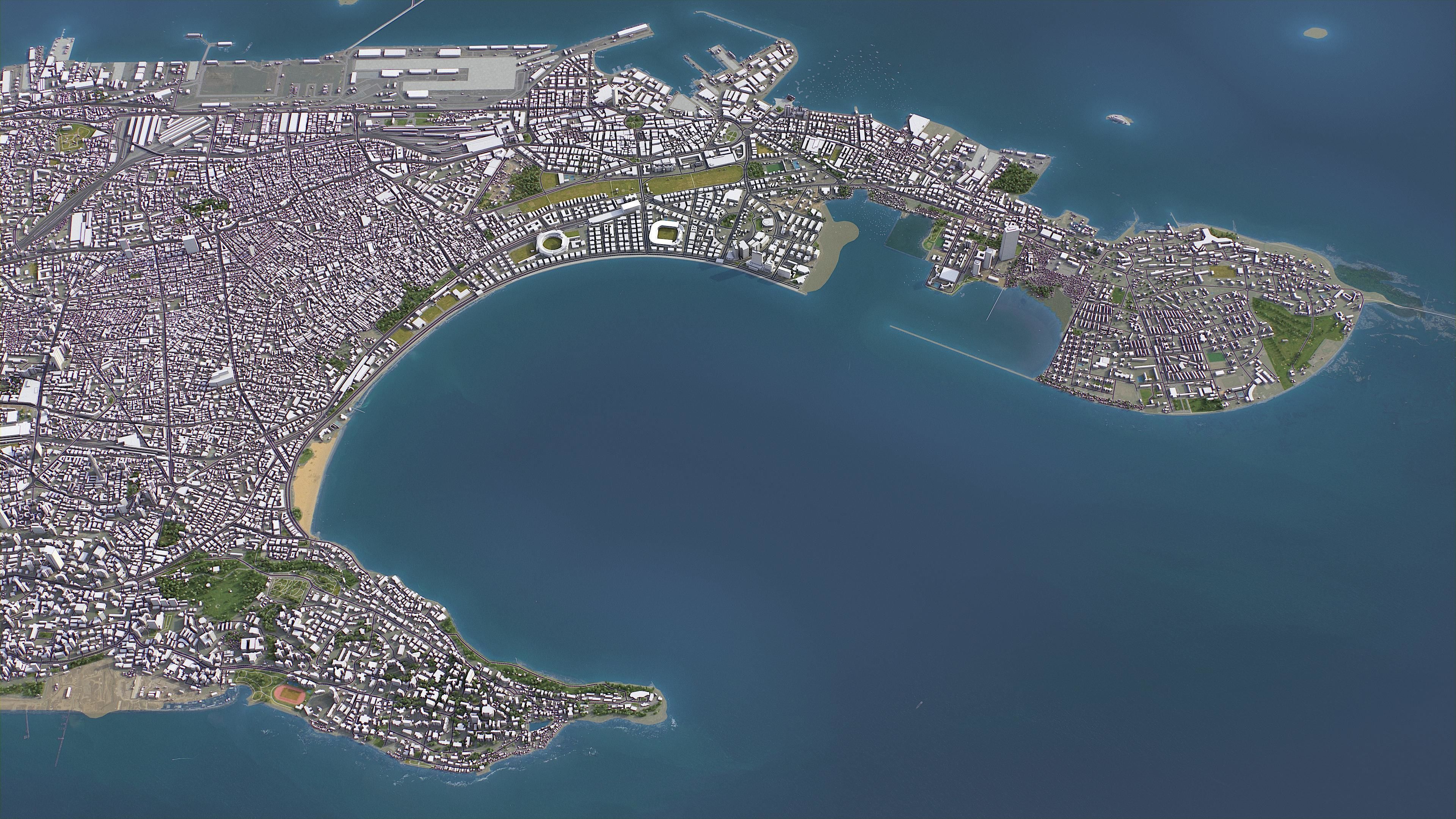 Mumbai - 3D City Model Low-poly 3D model_13