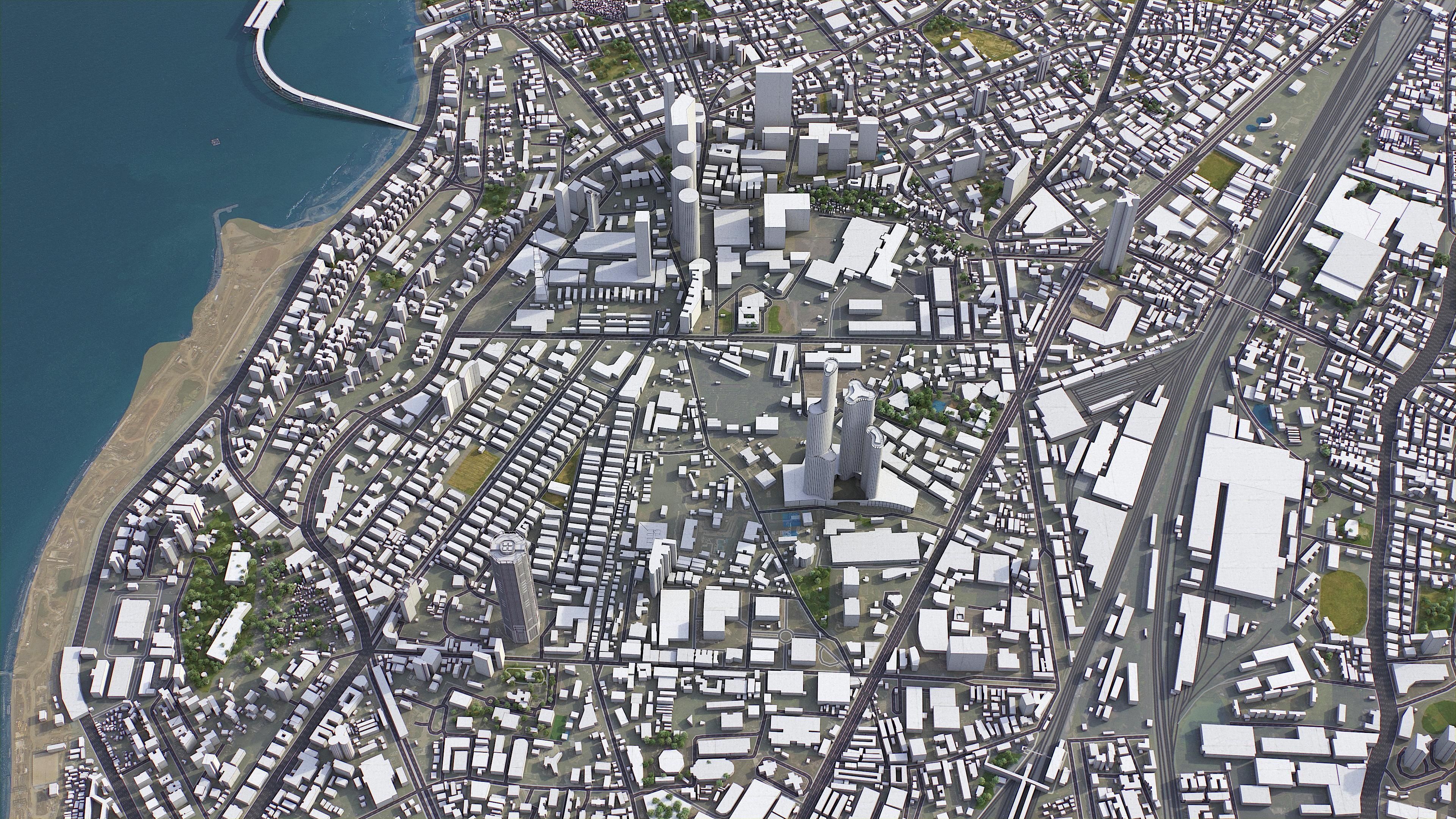 Mumbai - 3D City Model Low-poly 3D model_2