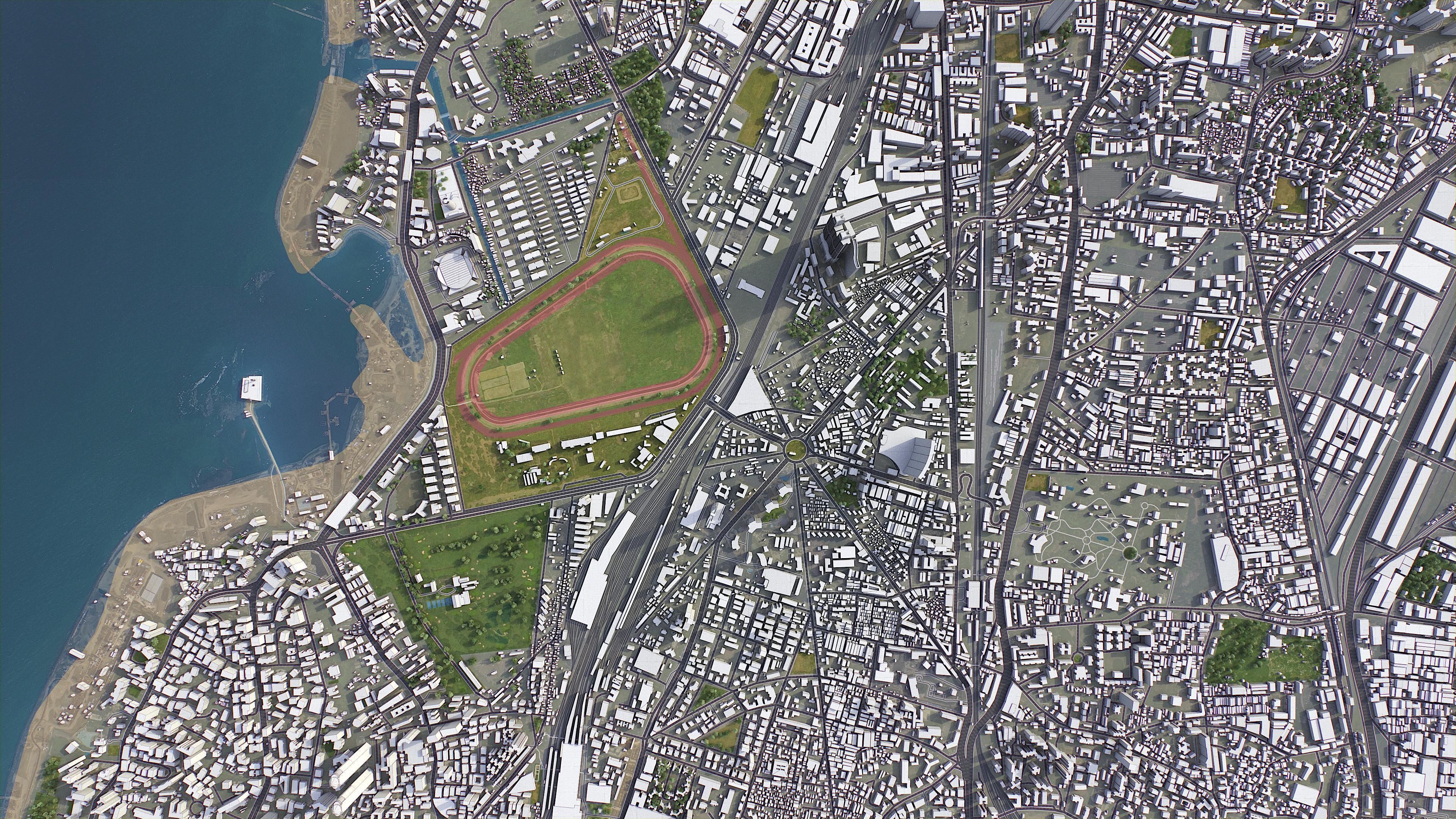 Mumbai - 3D City Model Low-poly 3D model_10