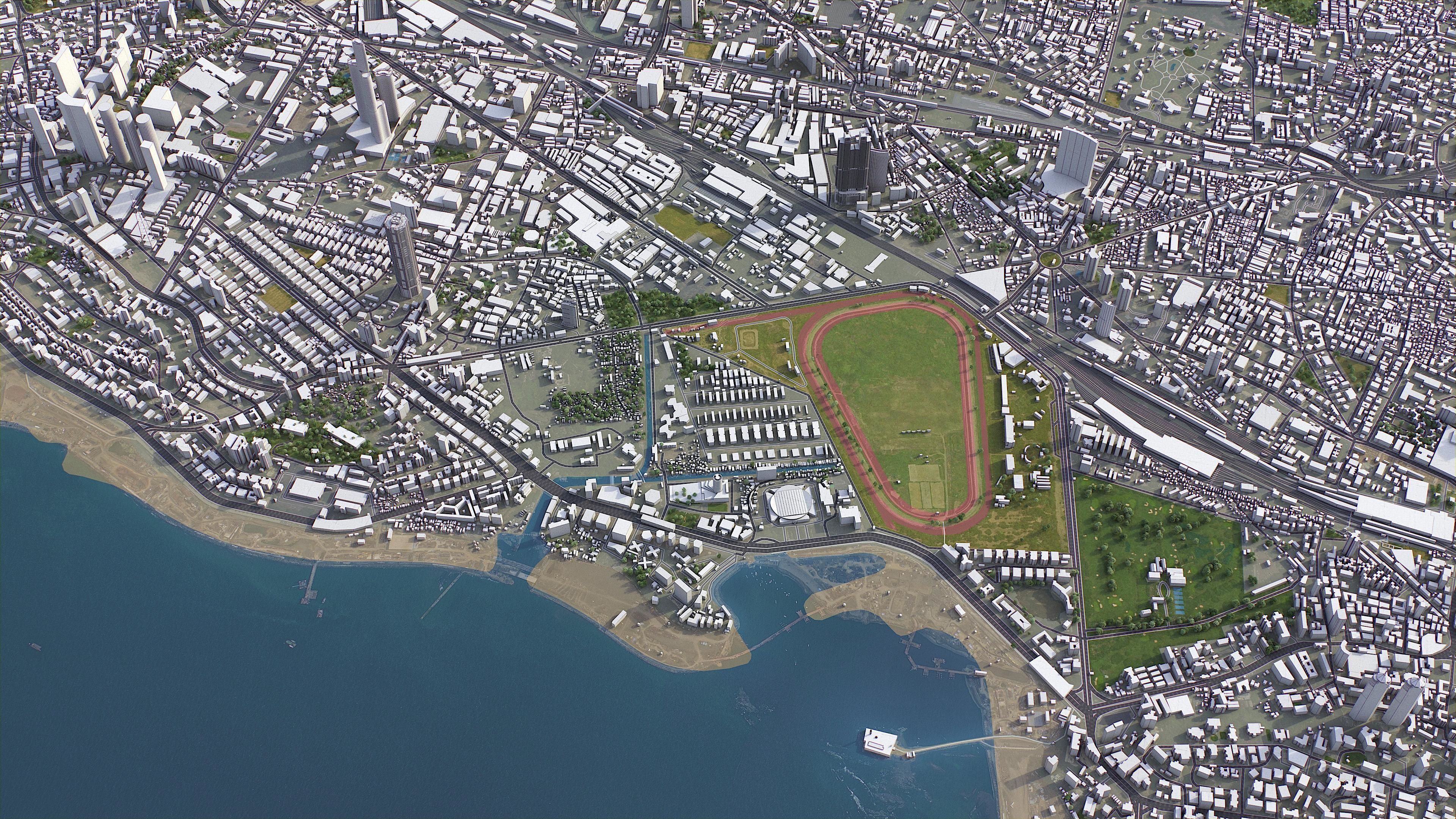 Mumbai - 3D City Model Low-poly 3D model_4