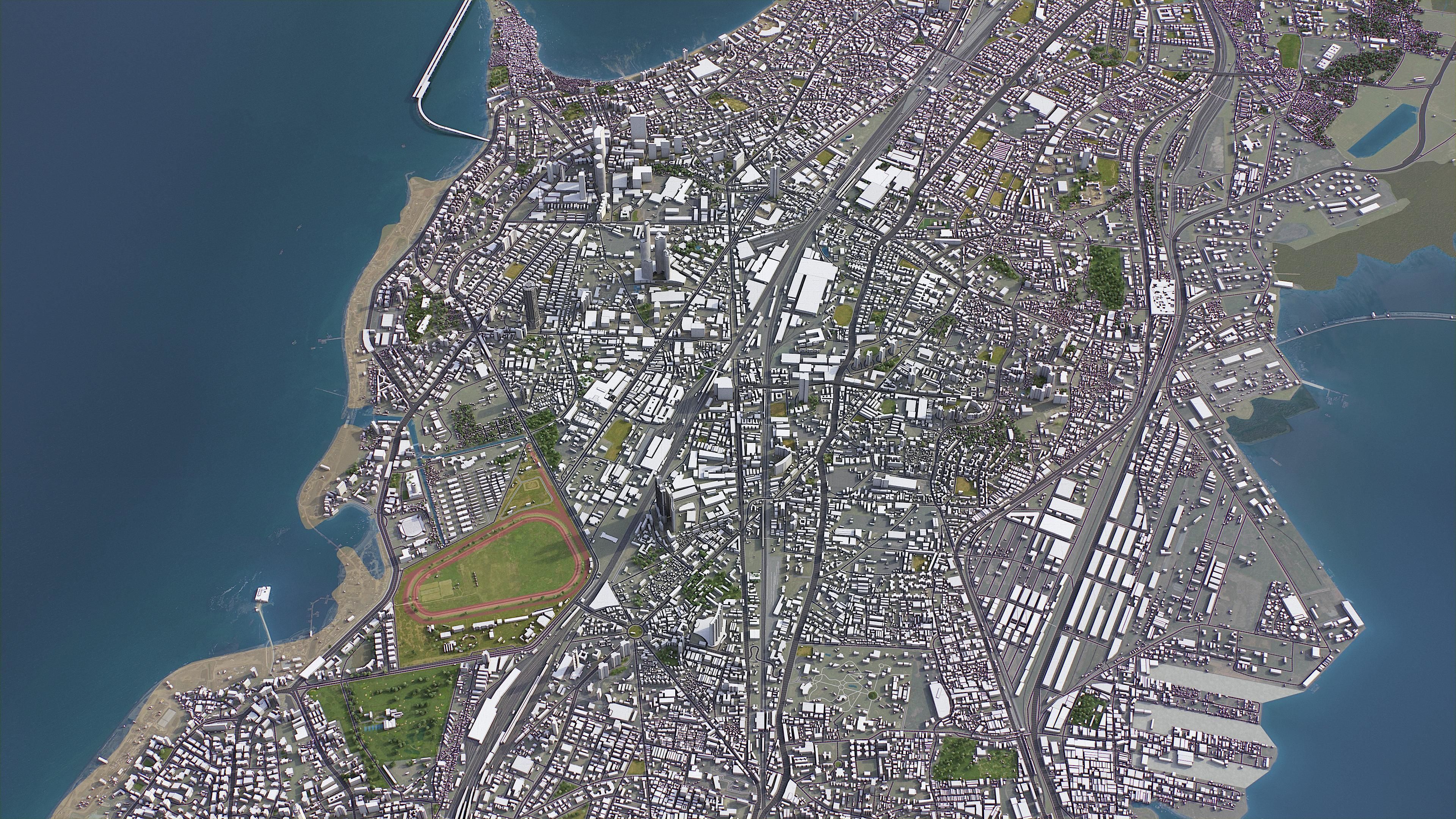 Mumbai - 3D City Model Low-poly 3D model_11
