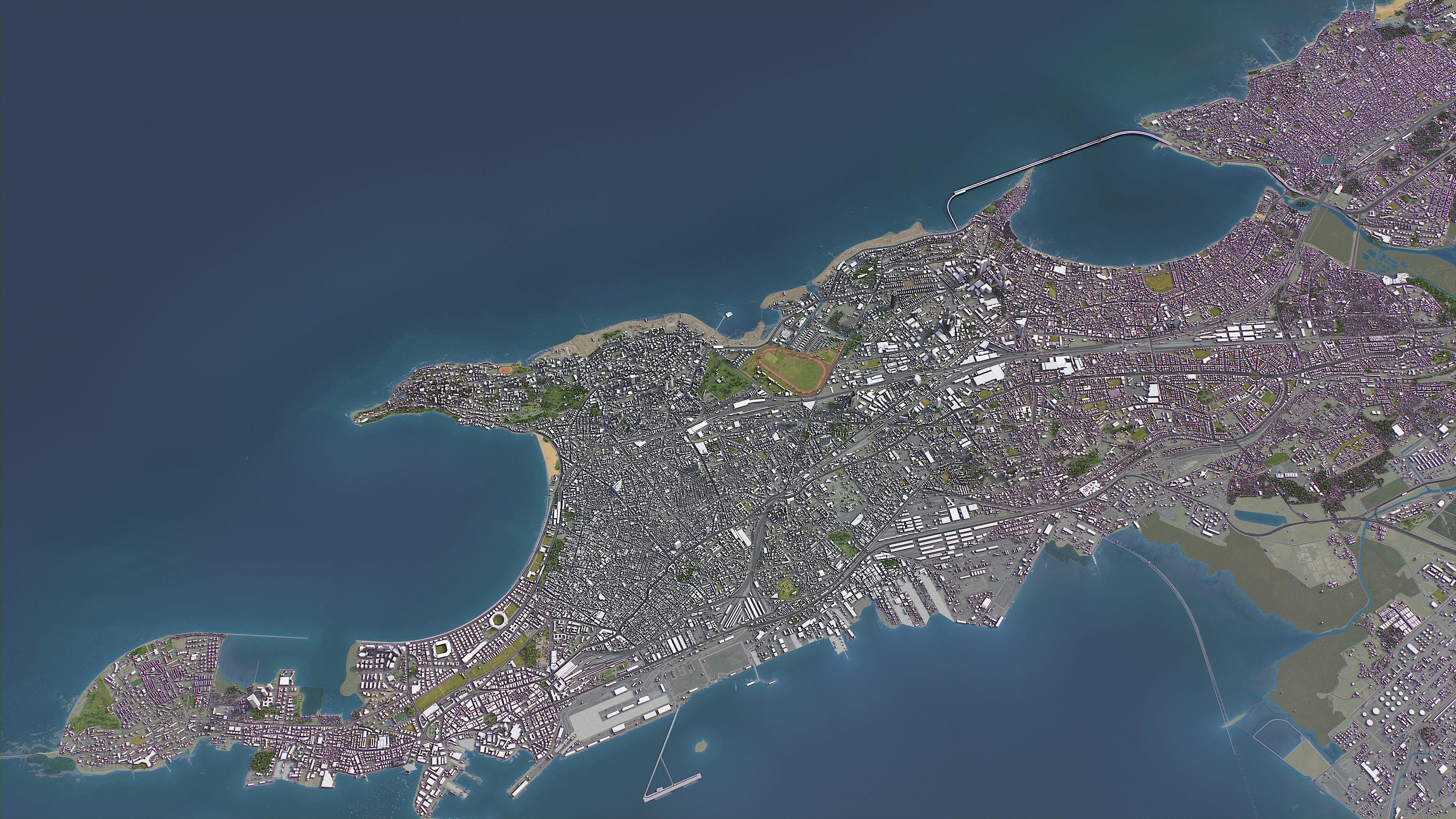 Mumbai - 3D City Model Low-poly 3D model_16