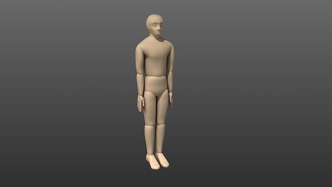 Egonomic Male Figure for Rhino 3D by BrendaEM 3D model