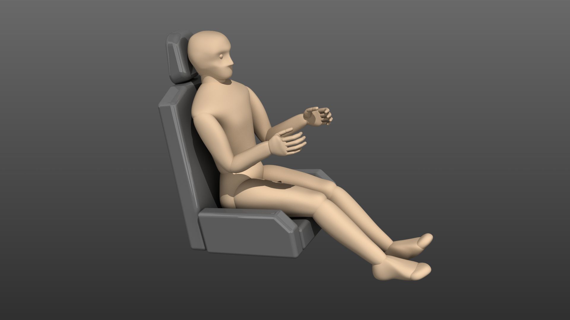 Egonomic Male Figure for Rhino 3D by BrendaEM 3D model_8