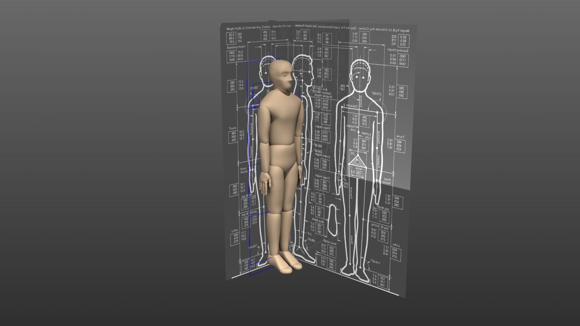 Egonomic Male Figure for Rhino 3D by BrendaEM 3D model_3