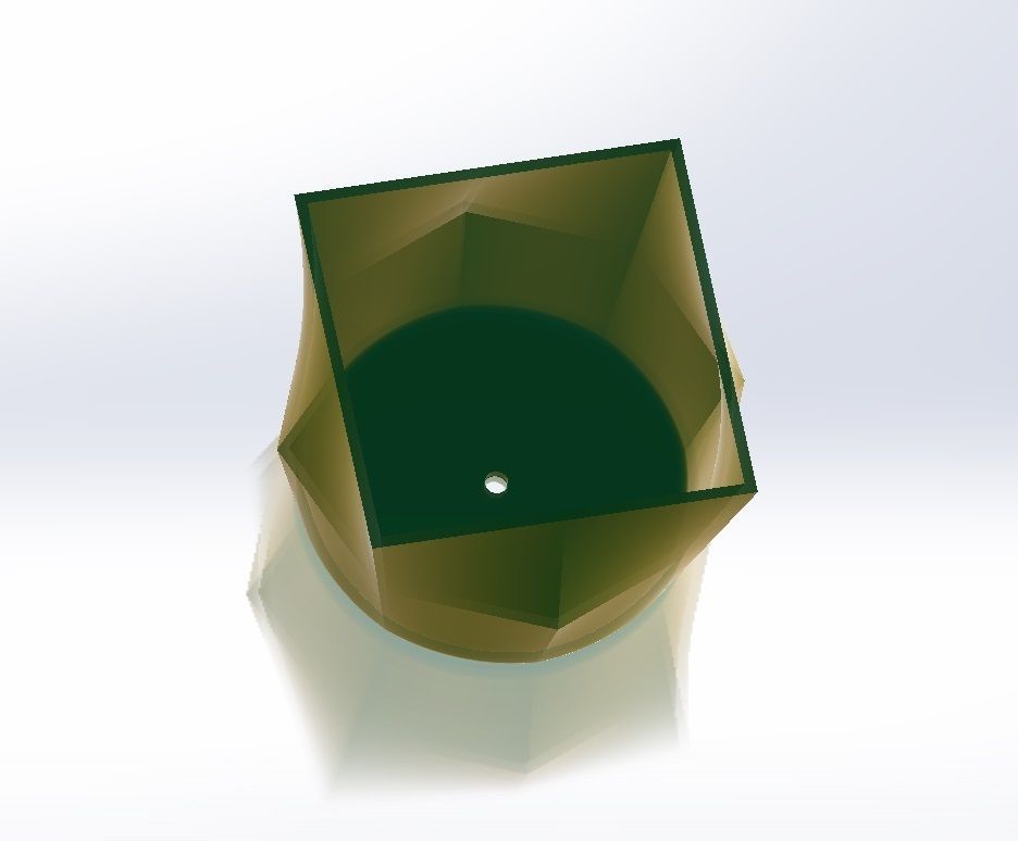 Geometric Planter 9 3D print model_2
