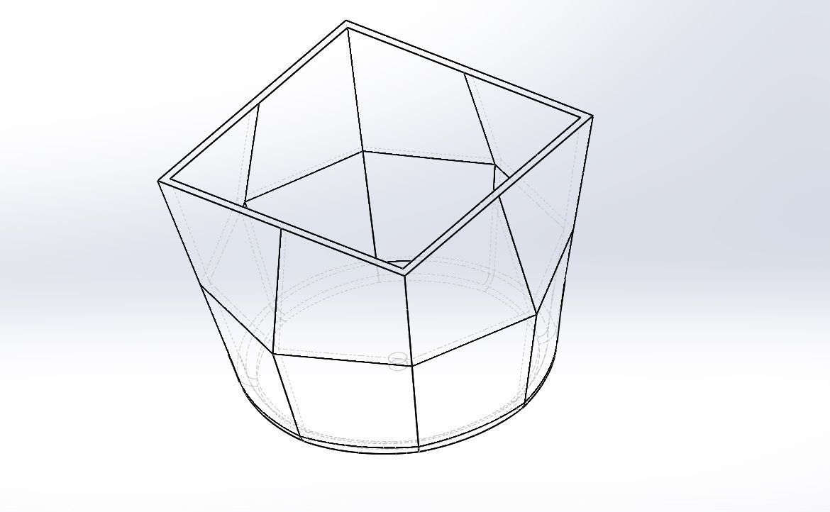 Geometric Planter 9 3D print model_5
