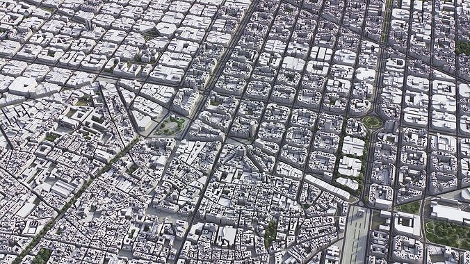 Barcelona Low-poly 3D model 7
