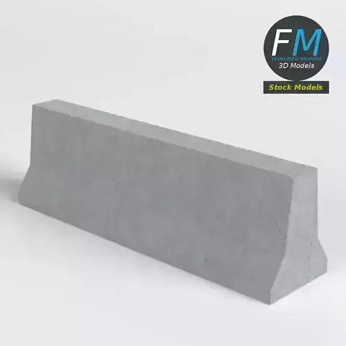 Concrete road barrier