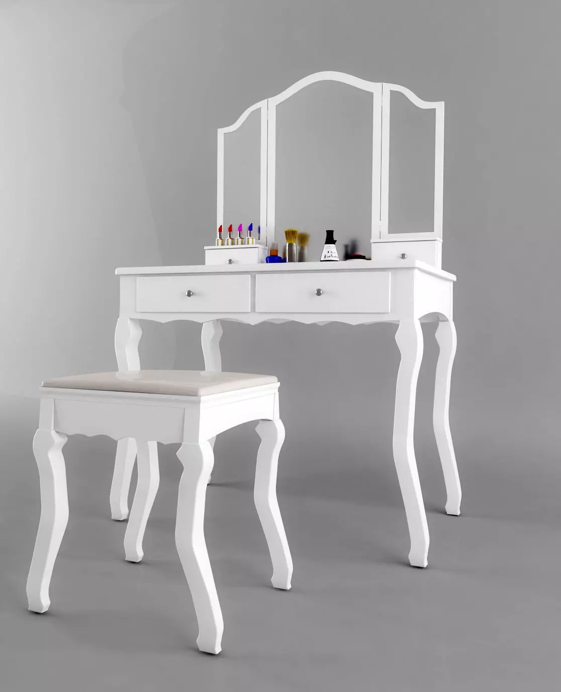 modern dressing table  3D model_0