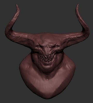 Demon Head 3D print model