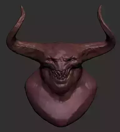 Demon Head 3D print model