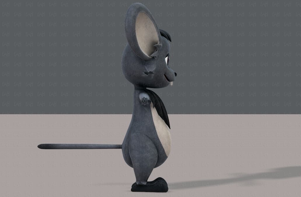 Mouse V01 Low-poly 3D model_3