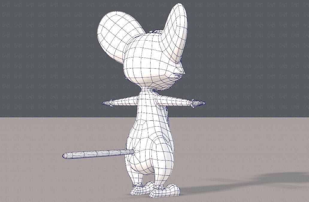 Mouse V01 Low-poly 3D model_12