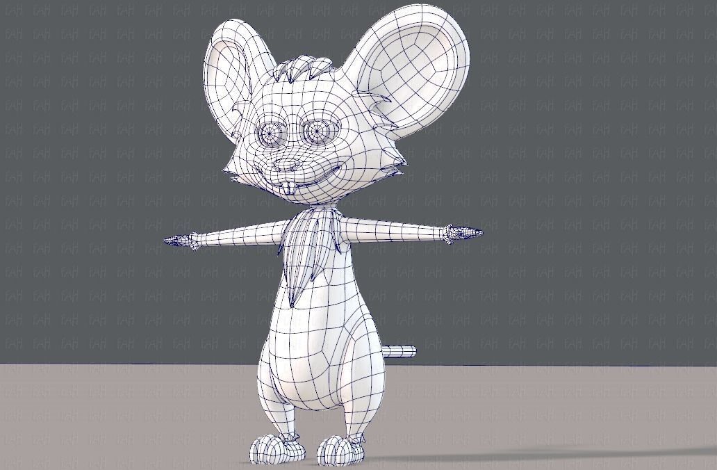 Mouse V01 Low-poly 3D model_34
