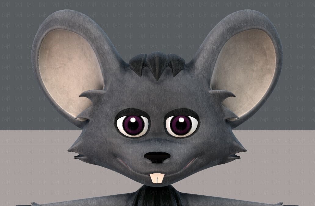 Mouse V01 Low-poly 3D model_17