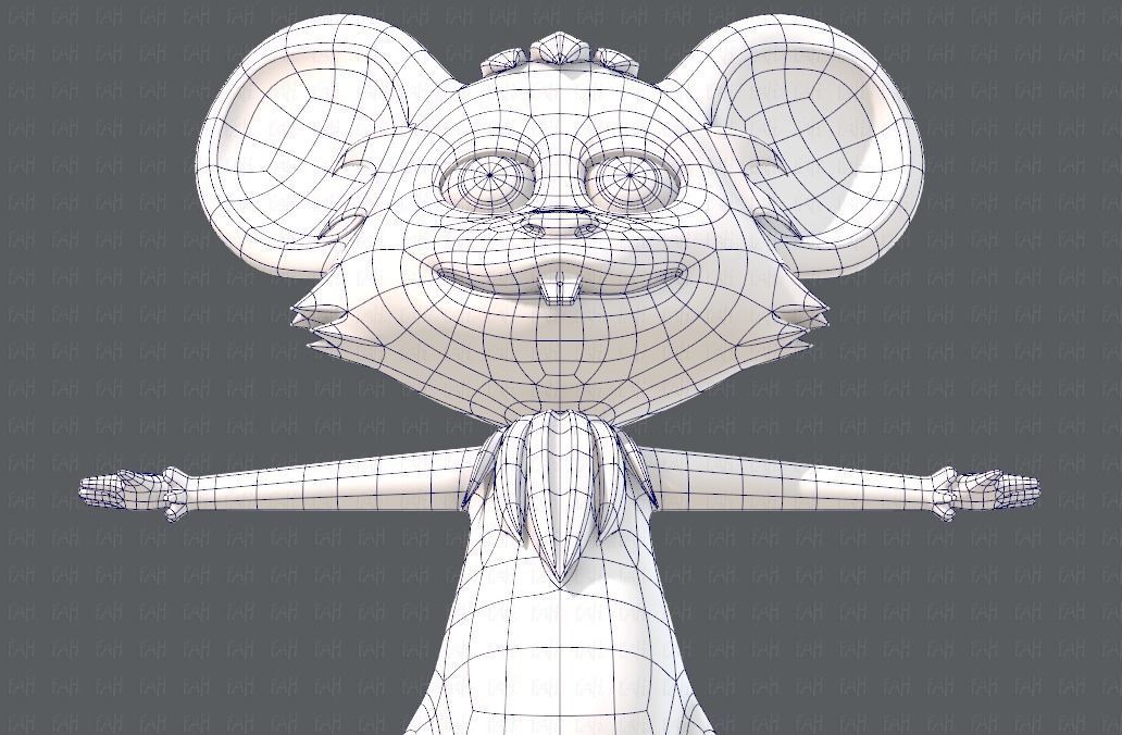 Mouse V01 Low-poly 3D model_38