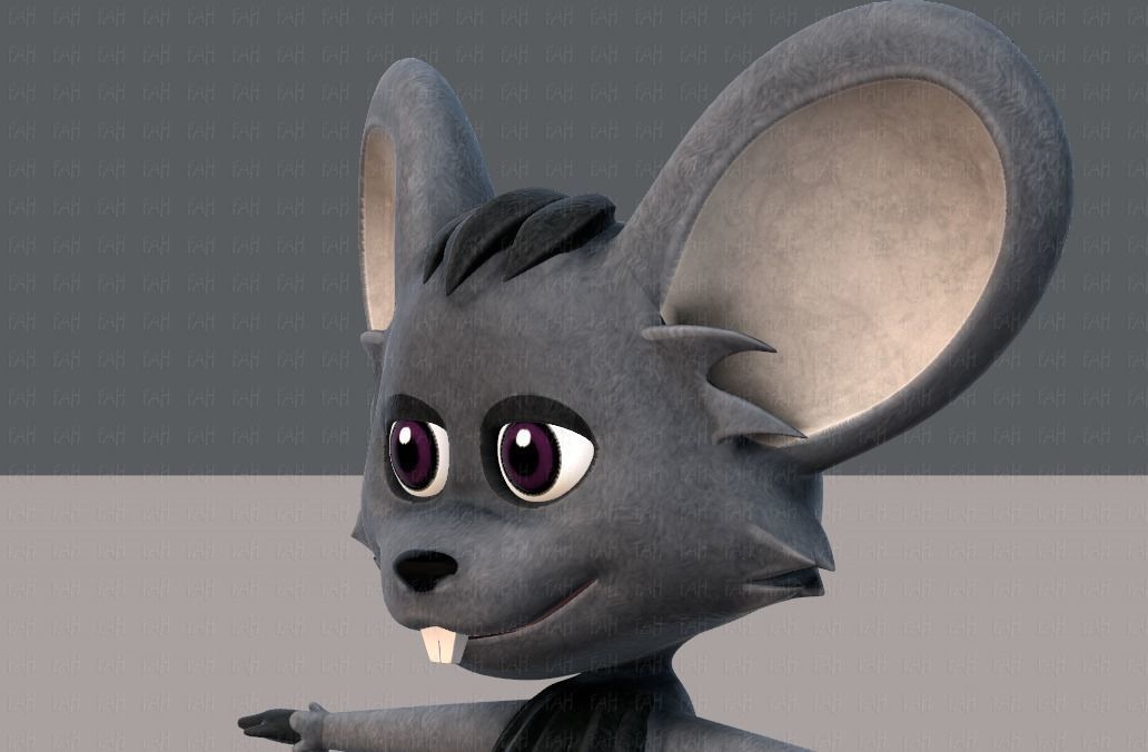 Mouse V01 Low-poly 3D model_24