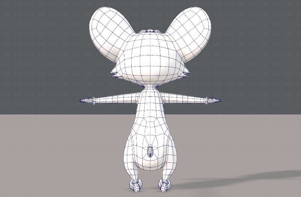 Mouse V01 Low-poly 3D model_13