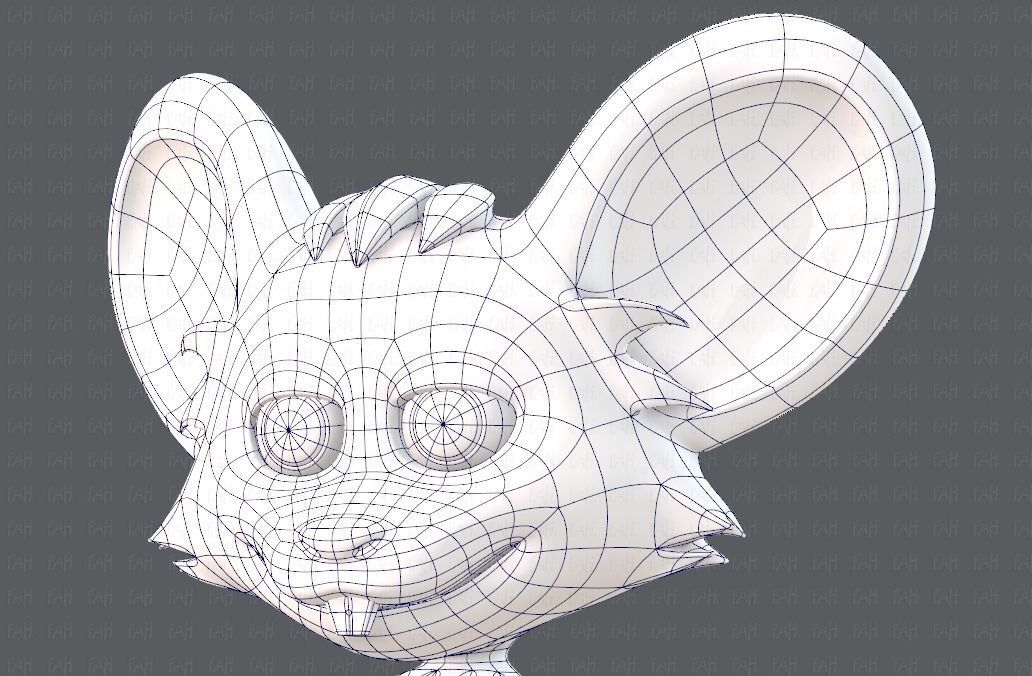 Mouse V01 Low-poly 3D model_42