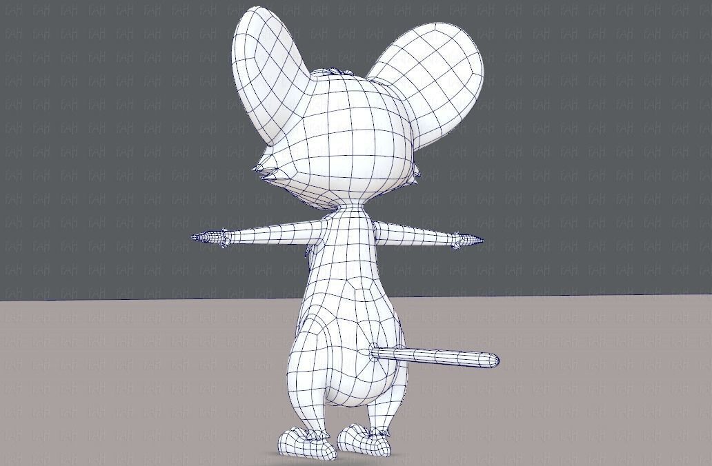 Mouse V01 Low-poly 3D model_36
