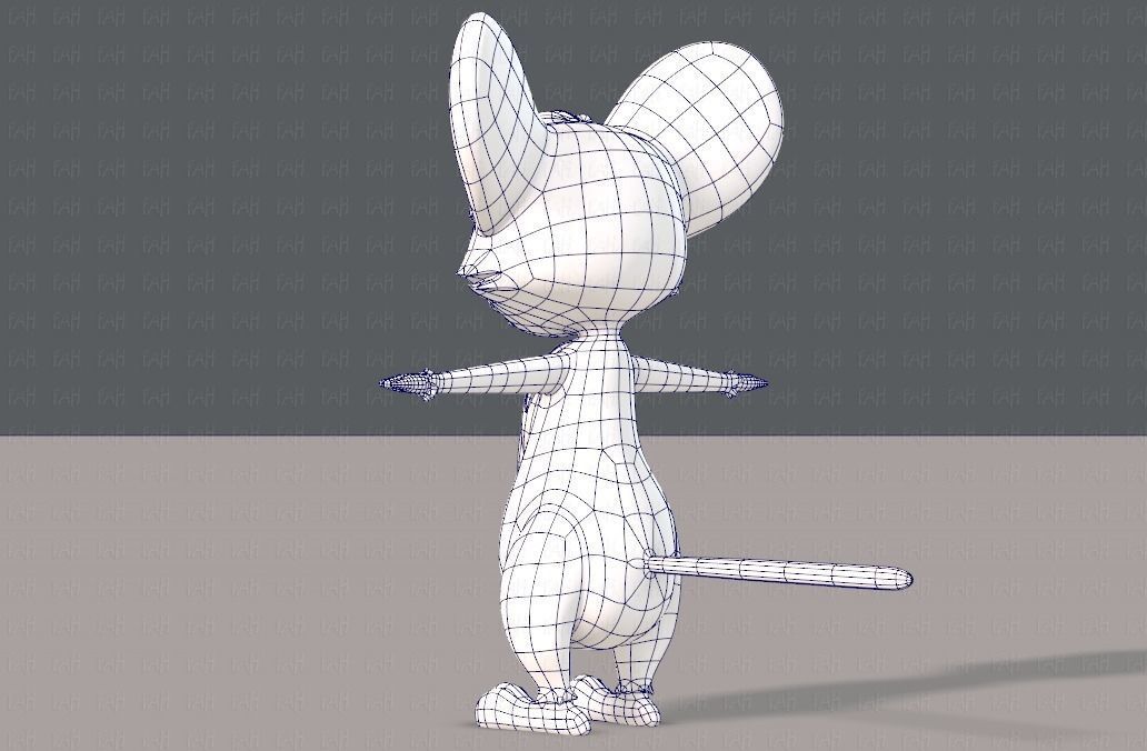 Mouse V01 Low-poly 3D model_14