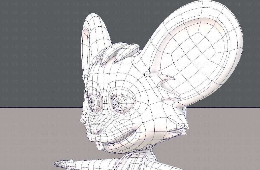 Mouse V01 Low-poly 3D model_32