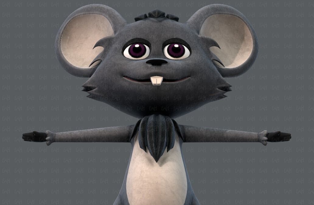 Mouse V01 Low-poly 3D model_37