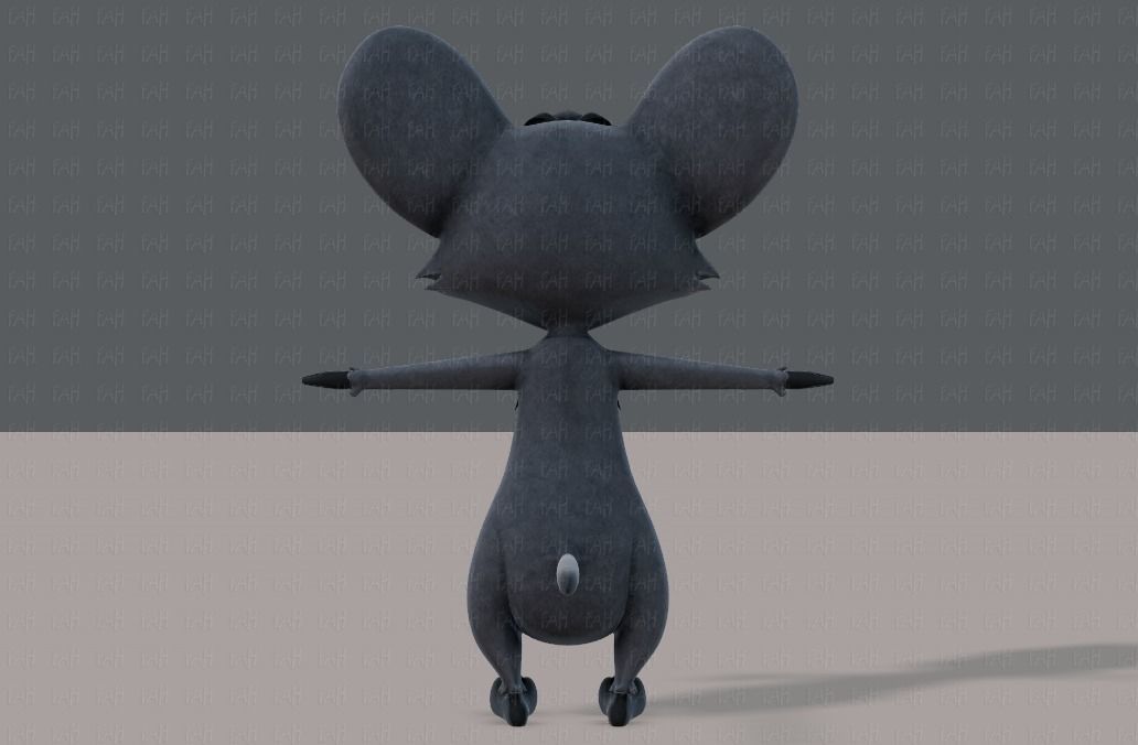 Mouse V01 Low-poly 3D model_5