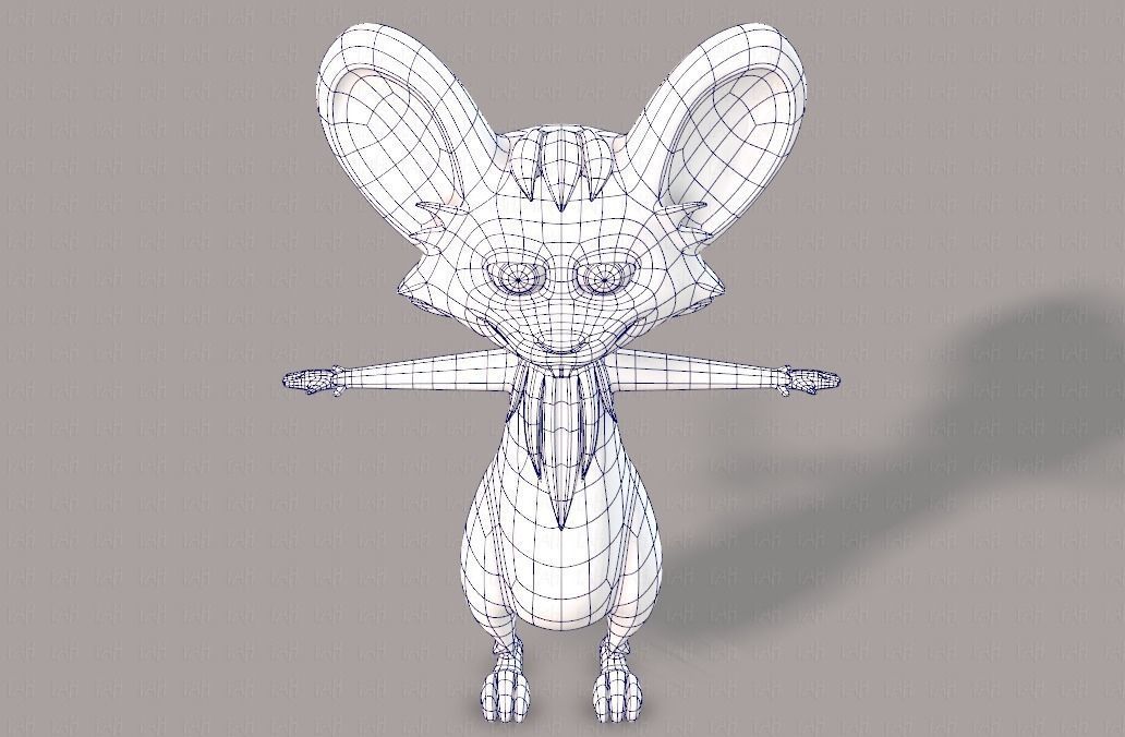 Mouse V01 Low-poly 3D model_40