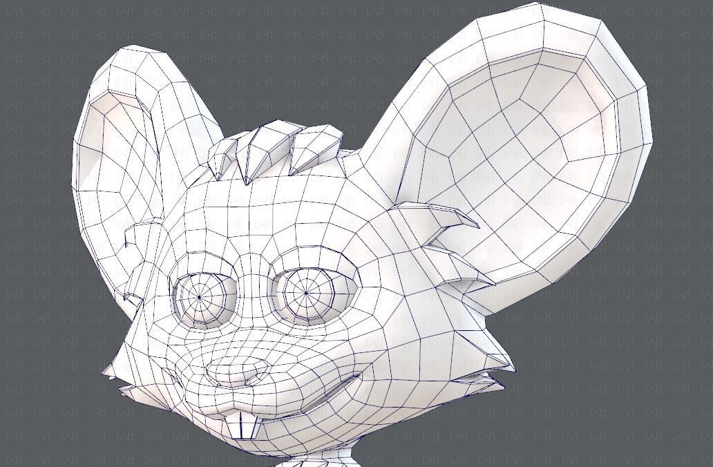 Mouse V01 Low-poly 3D model_44