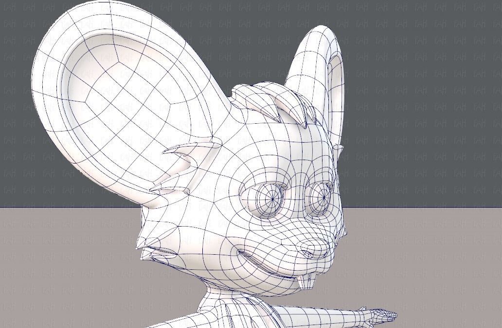 Mouse V01 Low-poly 3D model_26