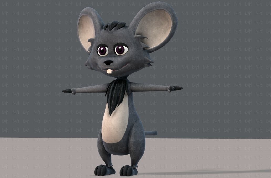 Mouse V01 Low-poly 3D model_33