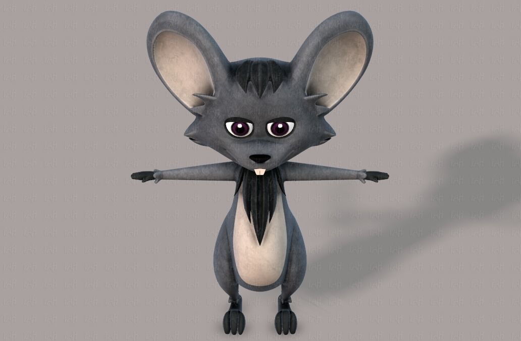 Mouse V01 Low-poly 3D model_39