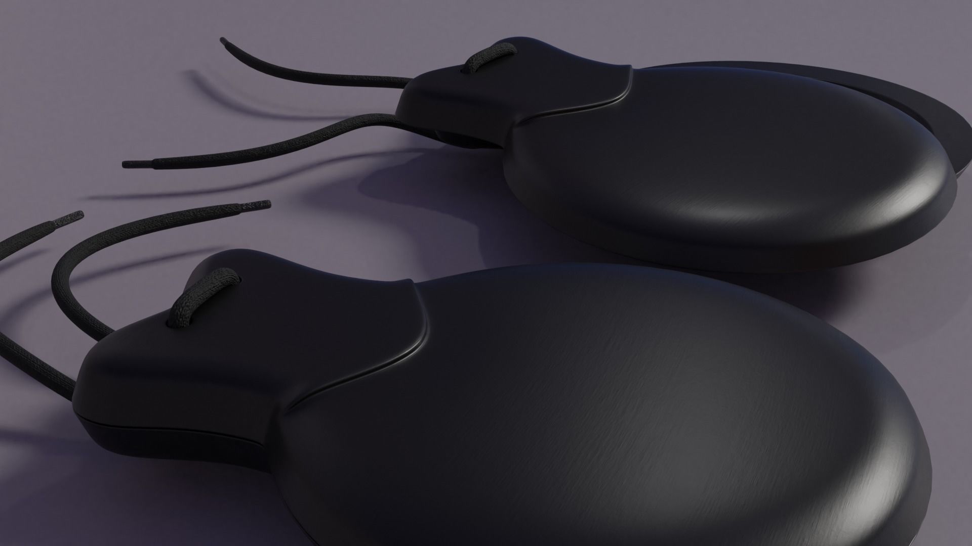 Castanets two headphones 3D model_6