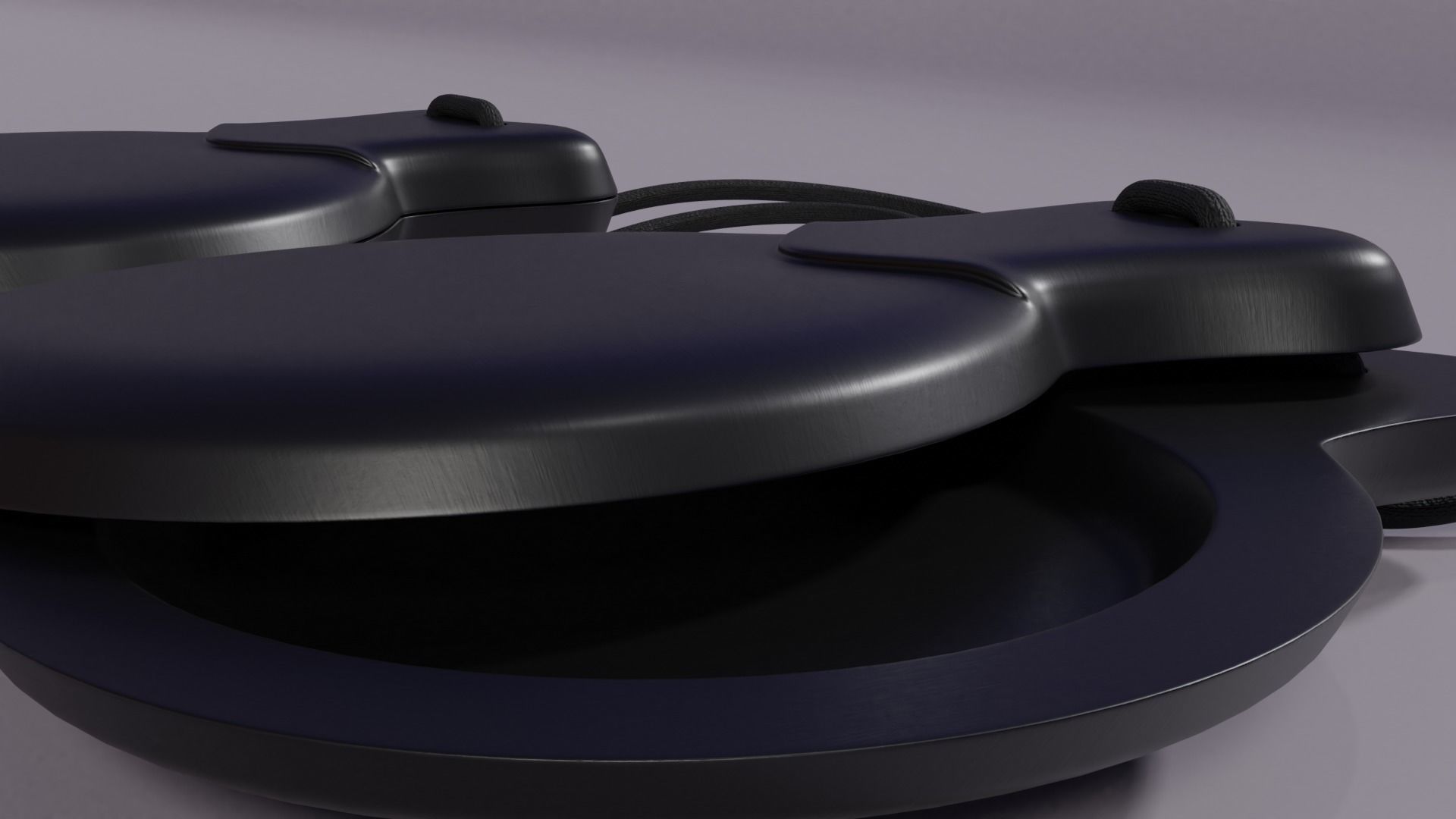 Castanets two headphones 3D model_2