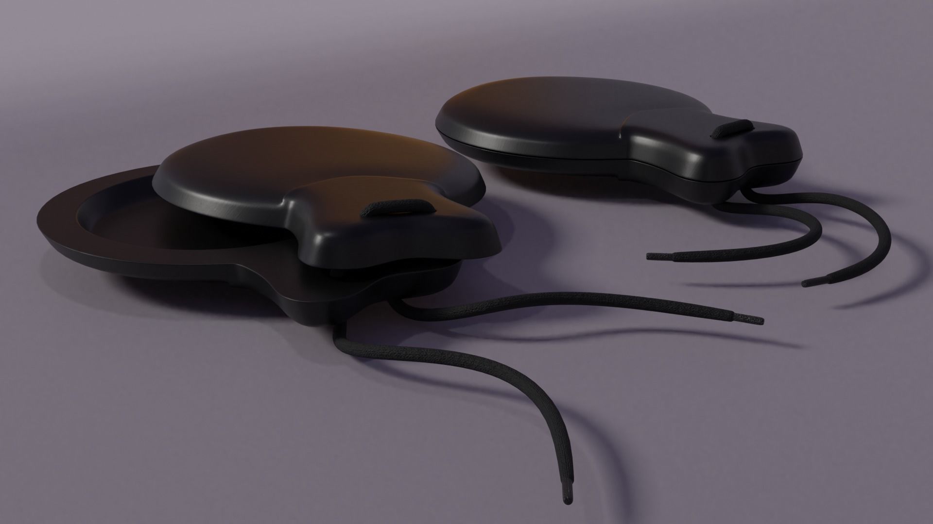 Castanets two headphones 3D model_3