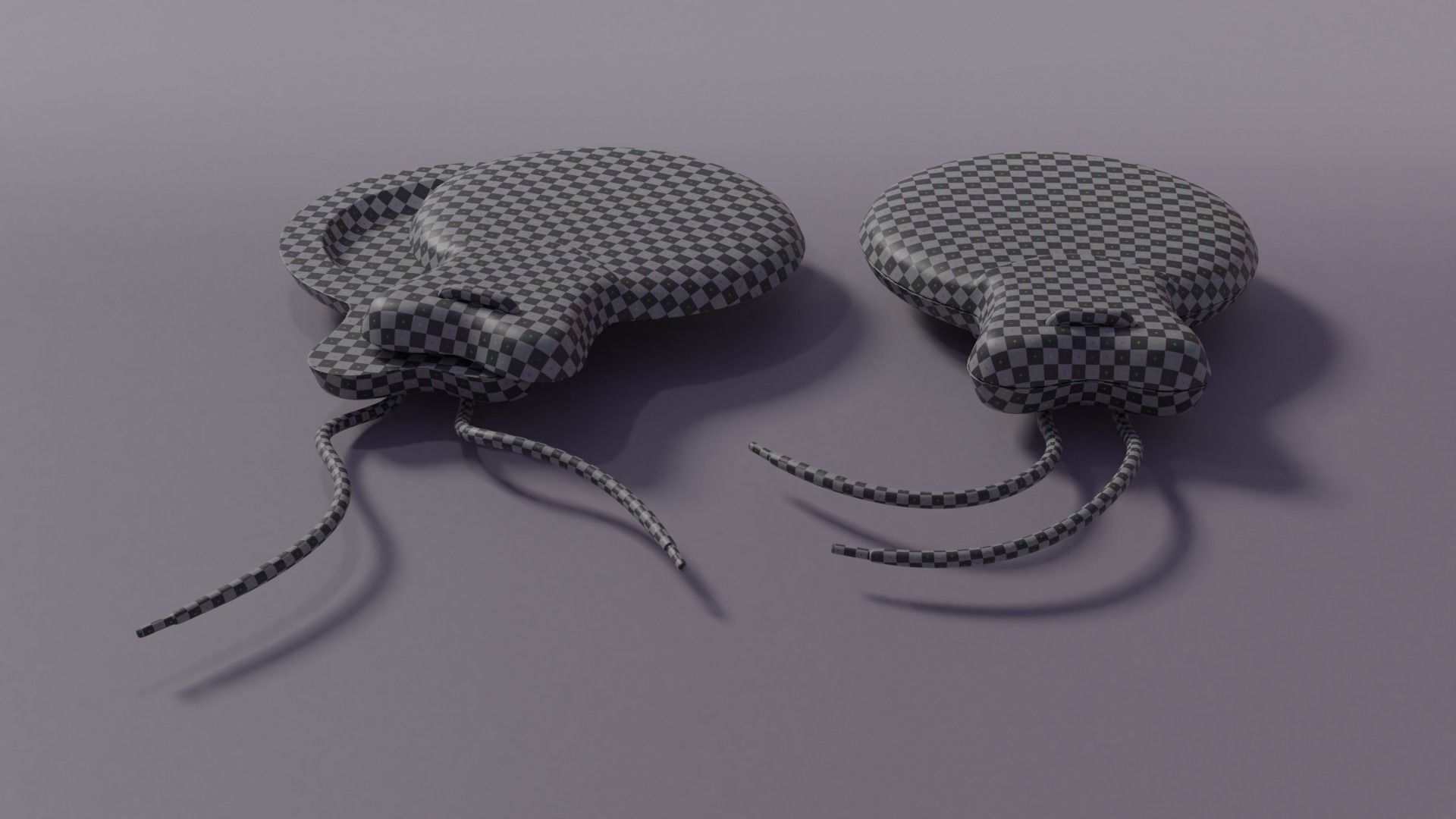 Castanets two headphones 3D model_16