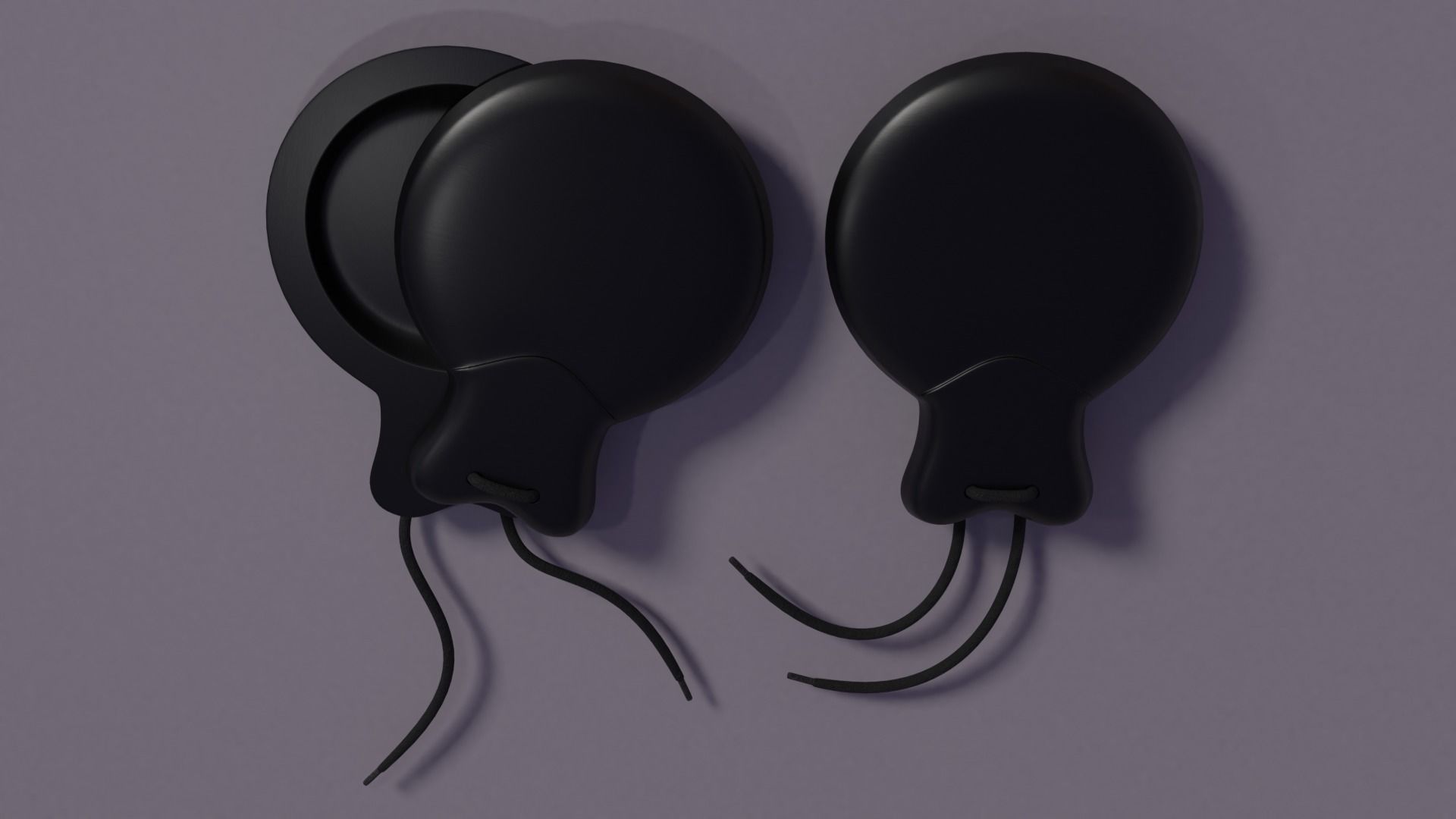 Castanets two headphones 3D model_5