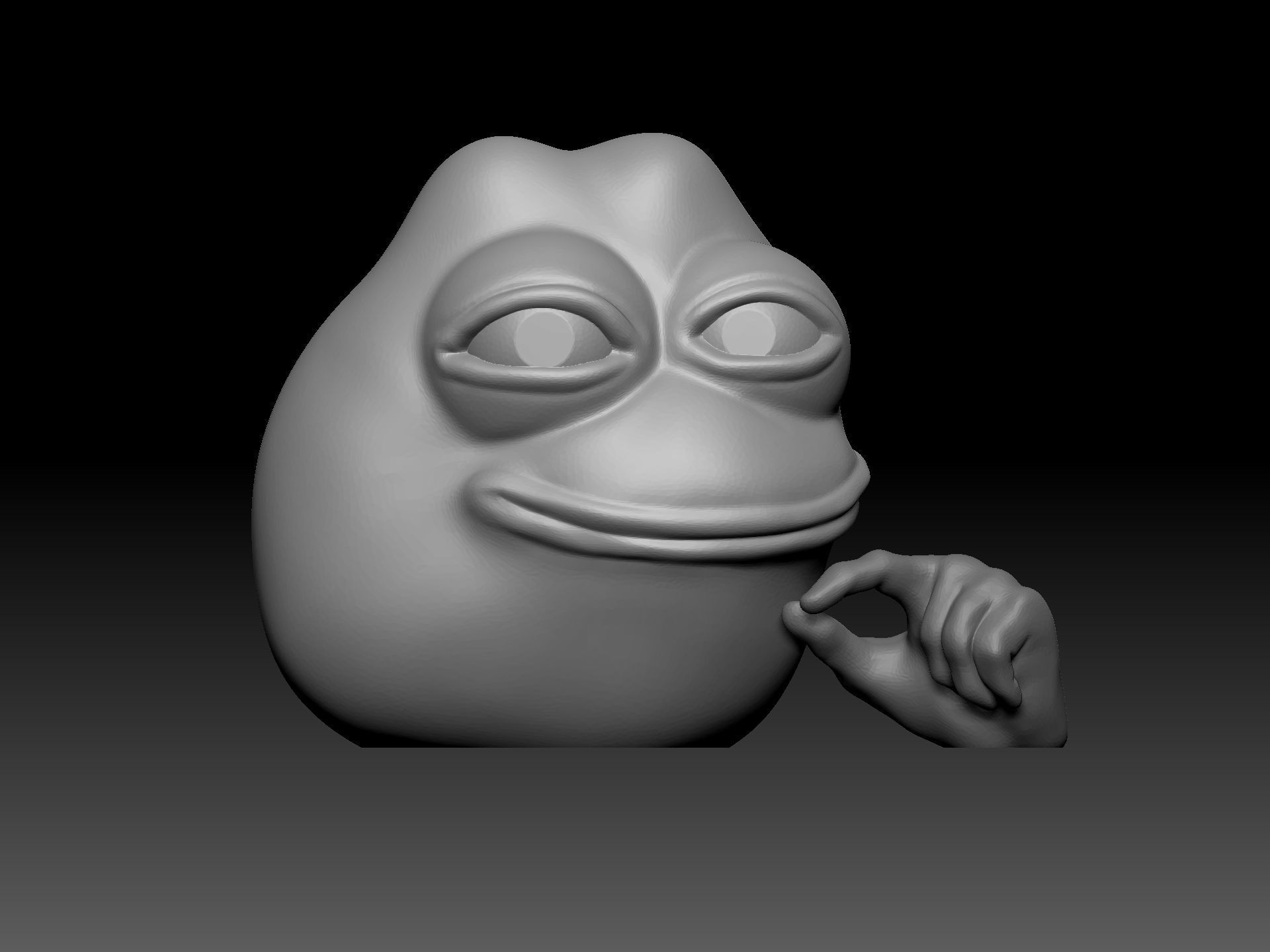 Pepe the Frog 3D print model_5