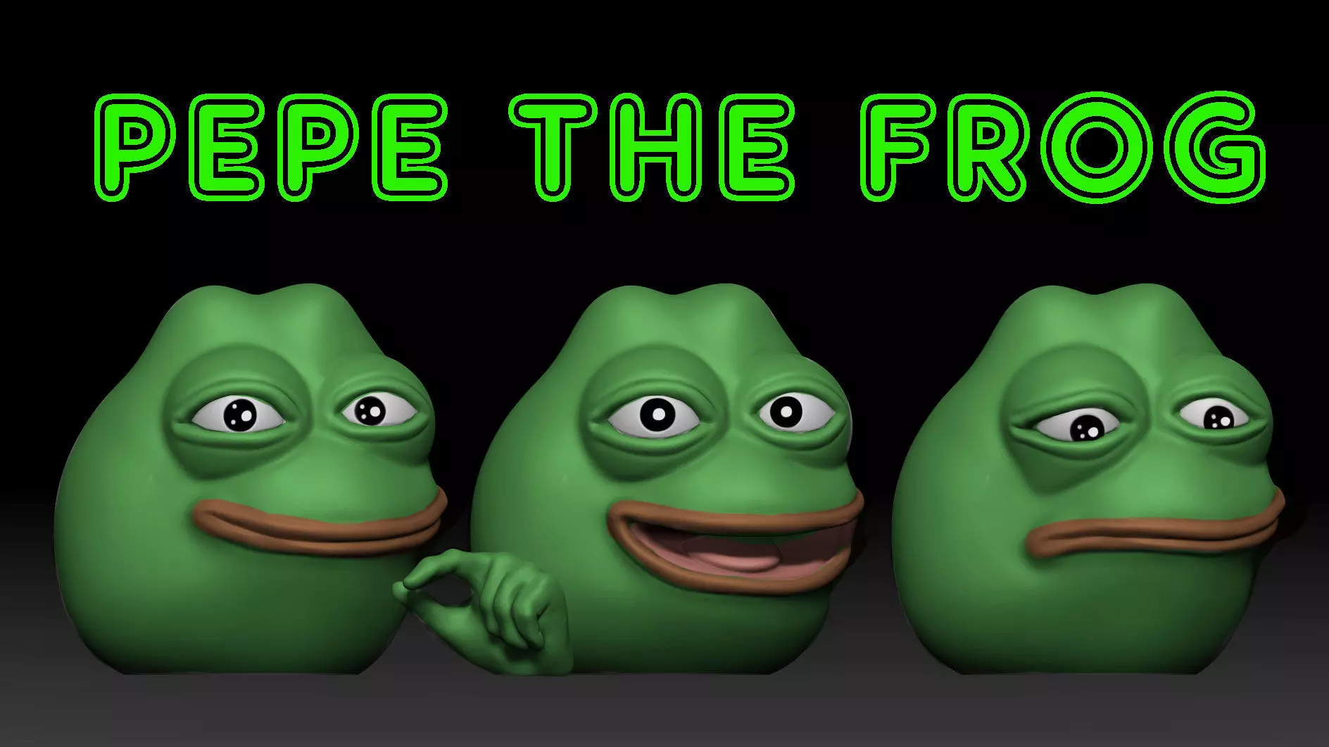 Pepe the Frog 3D print model_0