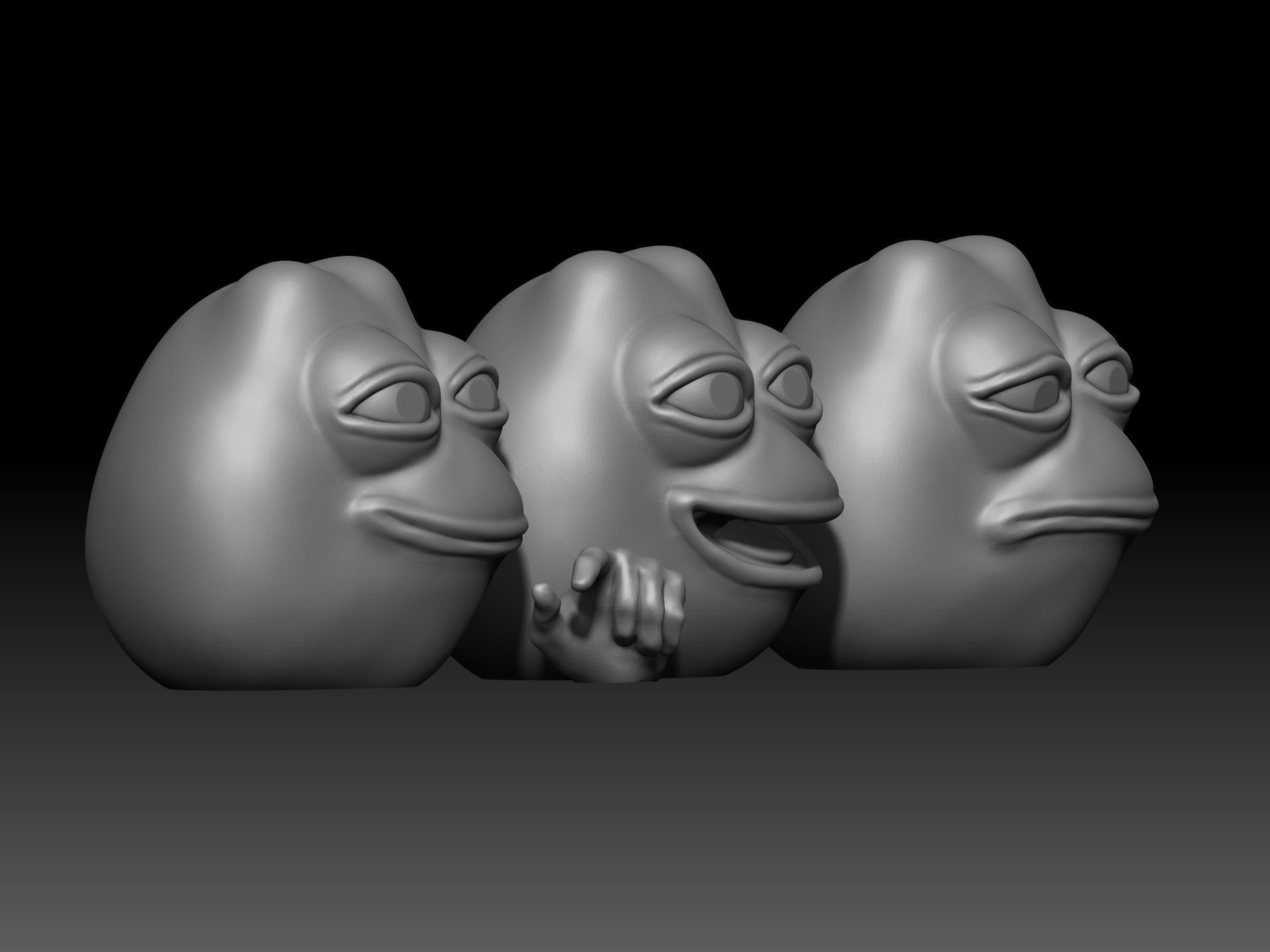 Pepe the Frog 3D print model_2