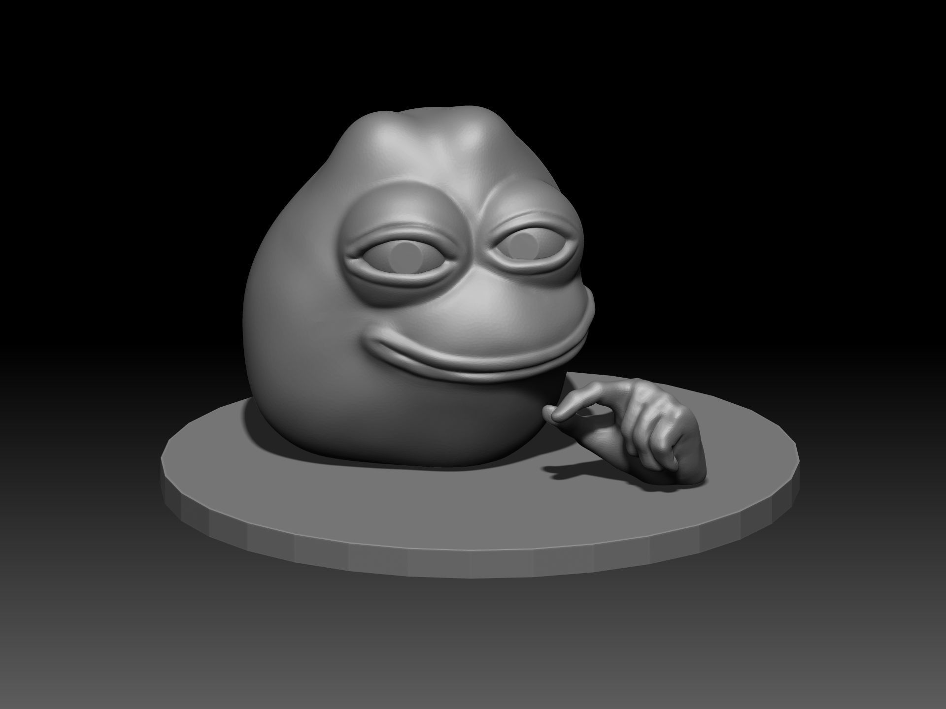 Pepe the Frog 3D print model_4