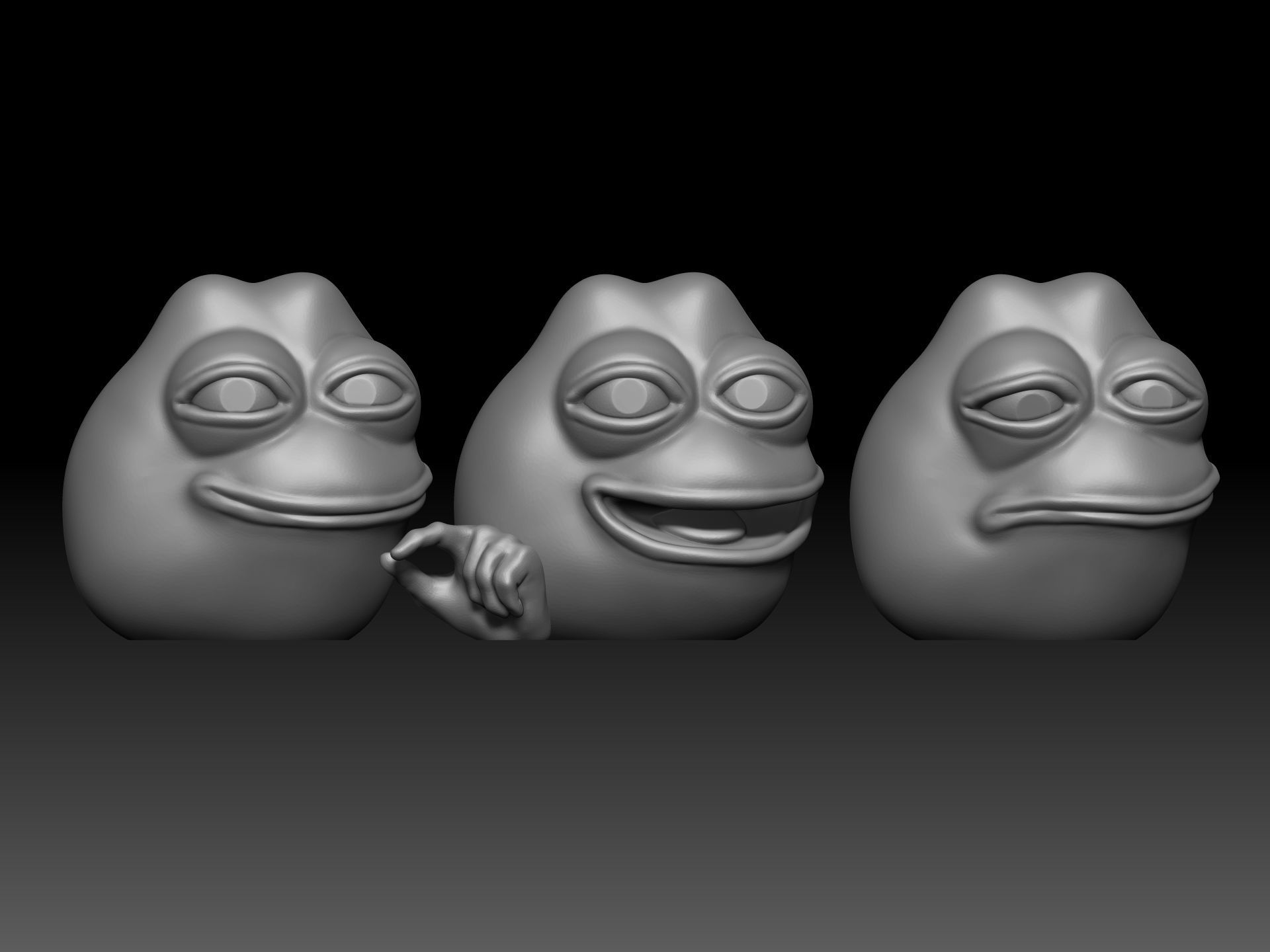 Pepe the Frog 3D print model_1